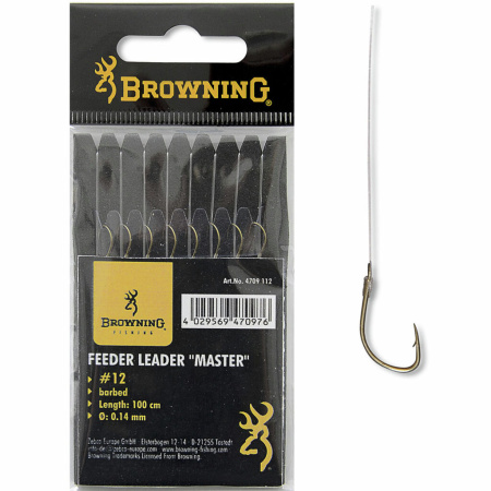 Kabliukas su pavadėliu Browning Feeder Master 60cm