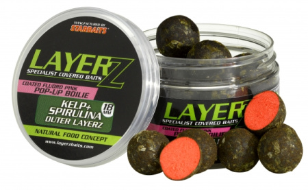 Boiliai StarBaits Layerz Pop Up Kelp 18mm Fluo Pink 60g