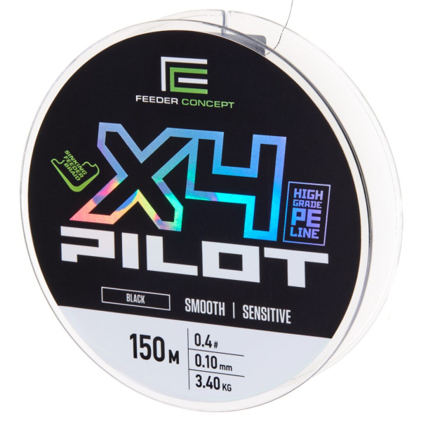 Valas pintas Feeder Concept Pilot X4 Black 150m