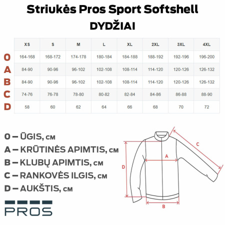 Striukė Pros Sport Softshell Green