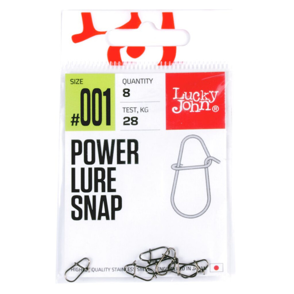 Karabinas Lucky John Pro Power Lure Snap 28kg
