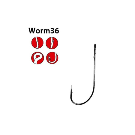 Kabliukai Gamakatsu Worm 36 04