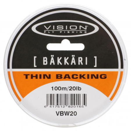 Valas muselinis Vision Backing Bakkari White 100m 20lb
