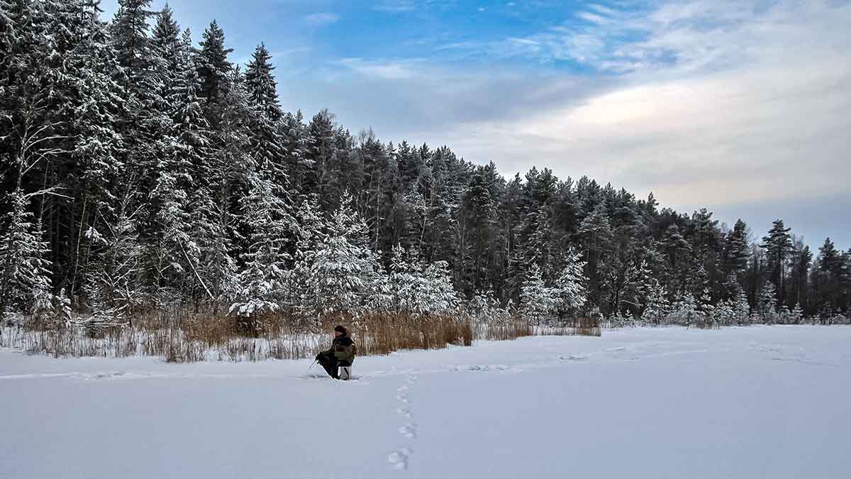 Pirmosios poledinės žūklės mažuose ežeruose Pirmosios poledinės žūklės mažuose ežeruose