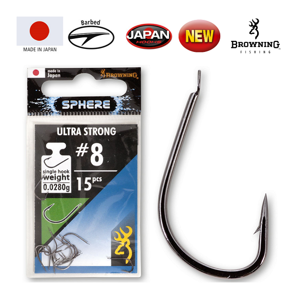 Kabliukai Browning Ultra Strong #8 Kabliukai Browning Ultra Strong #8