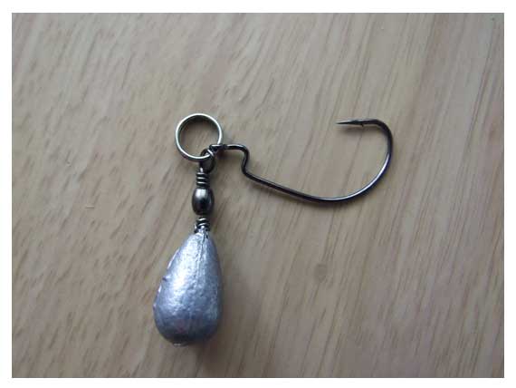 Labai svarbu Jika-Rig komponuotei parinkti reikiamo dydžio žiedelį, kad jame galėtų laisvai judėti tiek kabliuko, tiek svarelio auselė Labai svarbu Jika-Rig komponuotei parinkti reikiamo dydžio žiedelį, kad jame galėtų laisvai judėti tiek kabliuko, tiek svarelio auselė