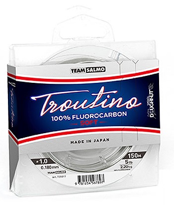 Atsiradus mūsų krašto parduotuvėse naujos kartos fluorokarboniniam valui Team Salmo Fluorocarbon Troutino Soft dabar turime galimybę spininguoti juo lygiai taip pat komfortiškai kaip ir aukštos kokybės vienagysliu valu Atsiradus mūsų krašto parduotuvėse naujos kartos fluorokarboniniam valui Team Salmo Fluorocarbon Troutino Soft dabar turime galimybę spininguoti juo lygiai taip pat komfortiškai kaip ir aukštos kokybės vienagysliu valu