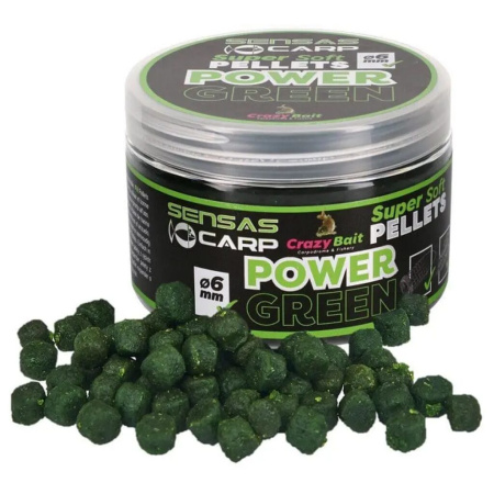 Peletės Sensas Super Soft Power Green 4mm 60g Peletės Sensas Super Soft Power Green 4mm 60g