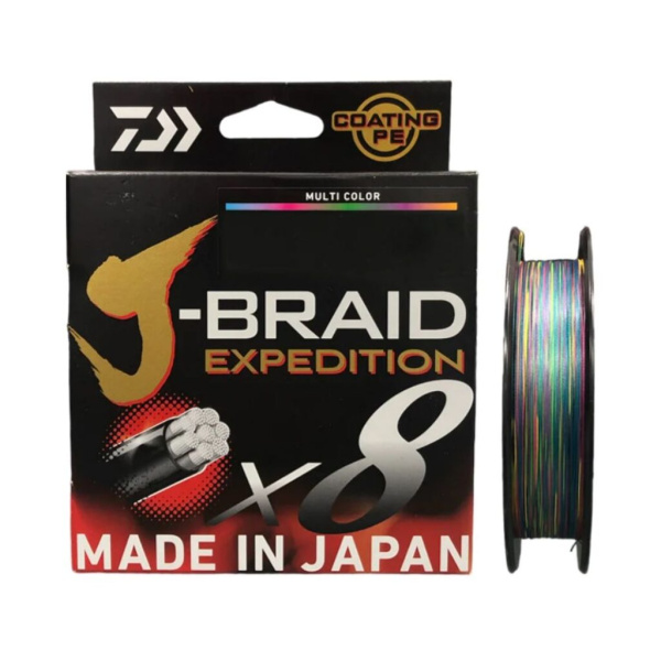 Valas pintas Daiwa J-Braid Expedition X8 0.16mm 300m Multicolor Valas pintas Daiwa J-Braid Expedition X8 0.16mm 300m Multicolor