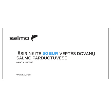Dovanų kuponas SALMO 50€ salmo.lt Dovanų kuponas SALMO 50€